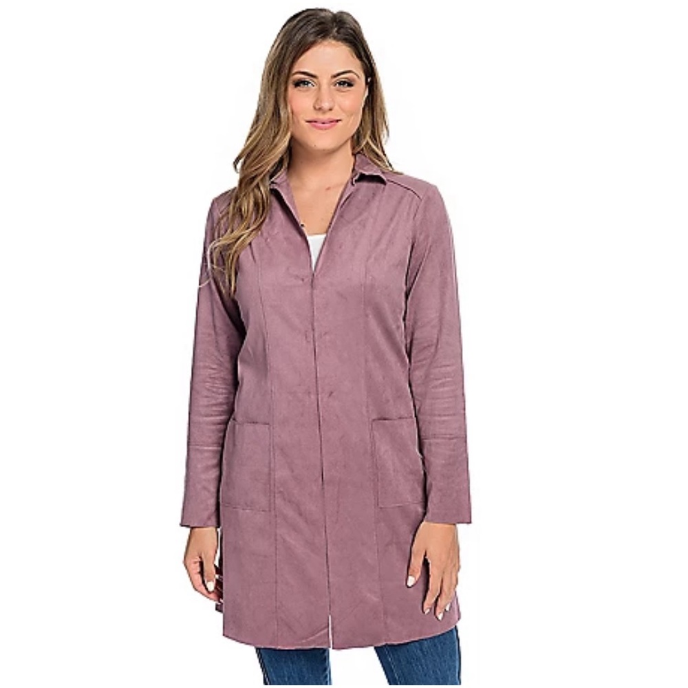 Kate & Mallory Faux Suede Womans Jacket Coat NWOT